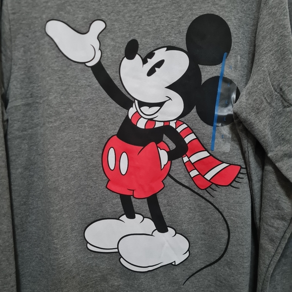Mickey Mouse Pullover Sweatshirt - Gray Size Large - Picture 2 of 4